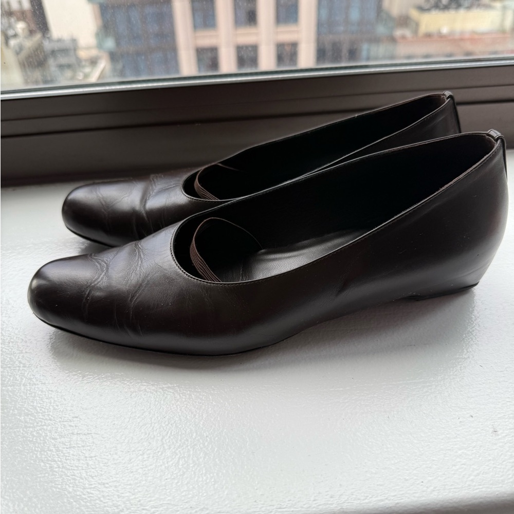 The Row Marion ballerina flats in brown